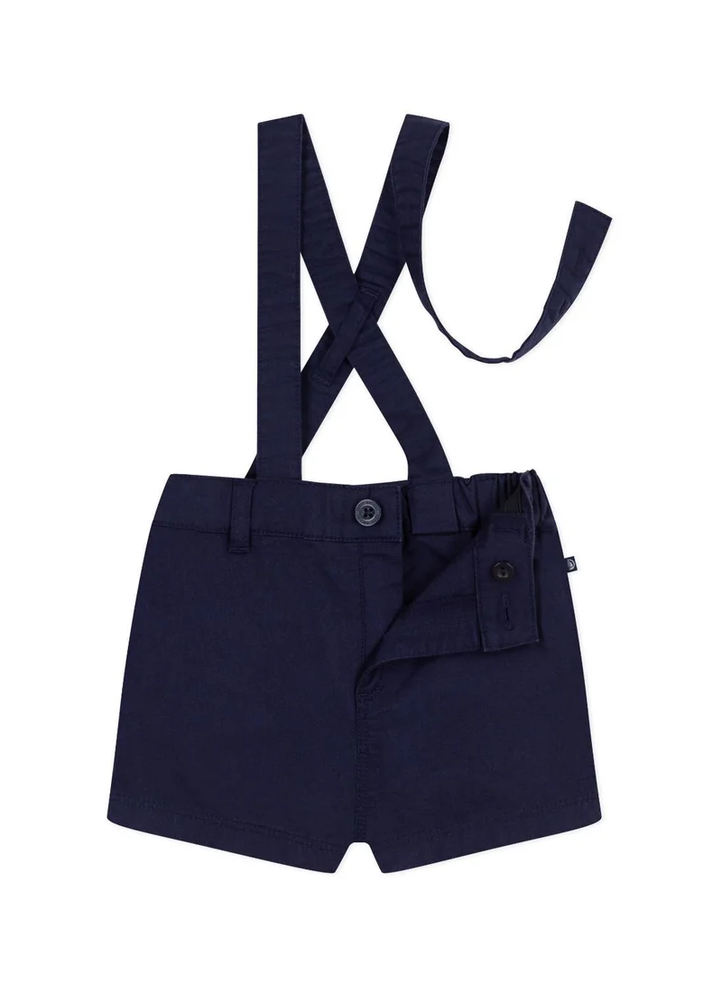 Petit Bateau Babies' twill shorts with straps